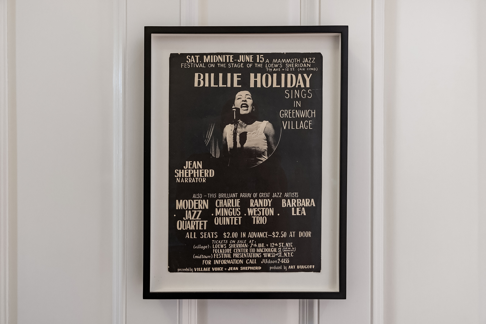 Cartel de un concierto de Billie Holiday en Greenwich Village el 15 de junio de 1957. Fotos: Evan Joseph Photography. - imagen 22